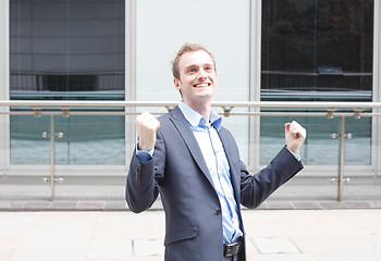 Image showing Satisfied businessman