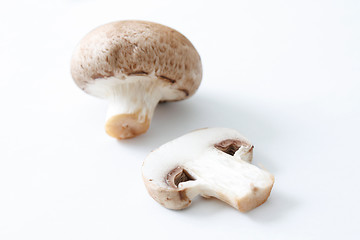 Image showing Brown mushrooms