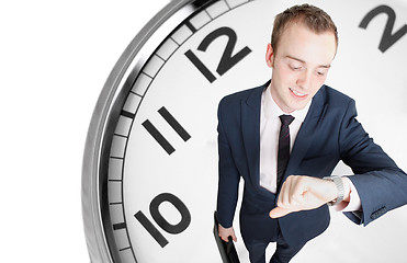 Image showing Businessman deadline