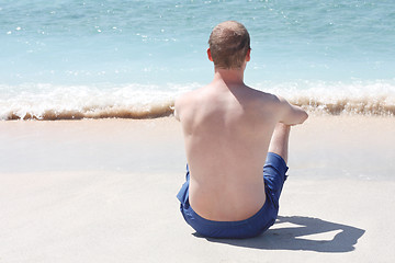 Image showing Relaxation by the sea