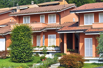 Image showing Italian townhouses style