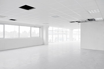 Image showing  Empty interior white office