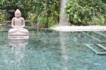 Image showing Balinese swimming pool