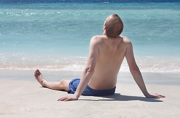 Image showing Relaxation by the sea
