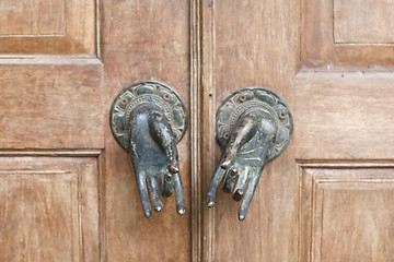 Image showing Balinese door handles