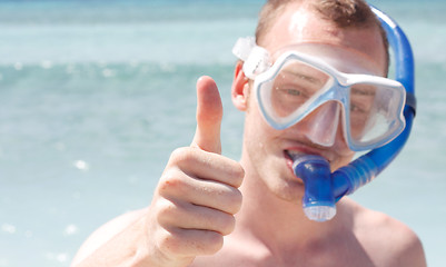 Image showing Snorkelling