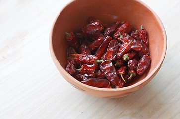 Image showing Dried chilis