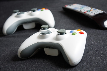 Image showing Computer game controllers