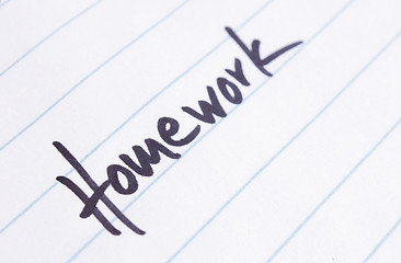 Image showing Homework