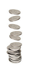 Image showing Coin stack