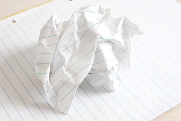 Image showing Crumbled paper
