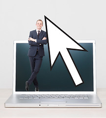 Image showing Cursor and businessman