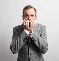 Image showing Worried businessman