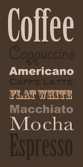 Image showing Coffee texts