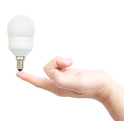 Image showing Electricity saving light bulb