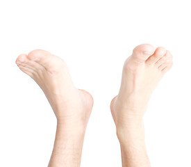 Image showing Male feet