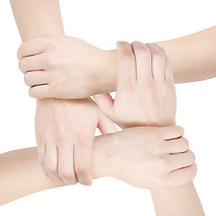 Image showing United hands