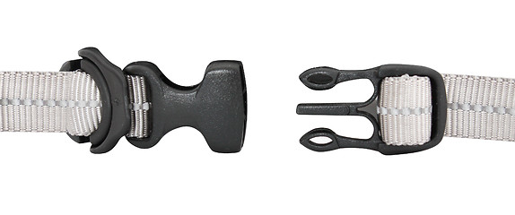 Image showing Black plastic fastener