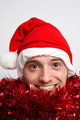 Image showing Man with christmas hat