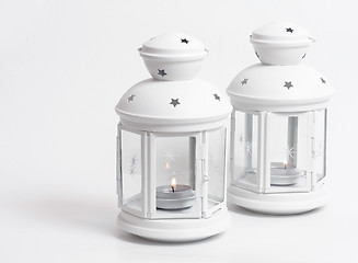 Image showing White lanterns