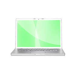 Image showing Laptop with background