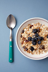 Image showing Blueberry muesli