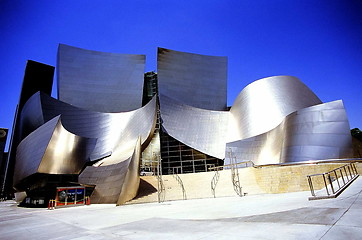 Image showing The Walt Disney Concert Hall designed by Frank Ghery.
