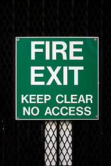 Image showing Fire Exit