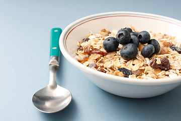 Image showing Blueberry muesli