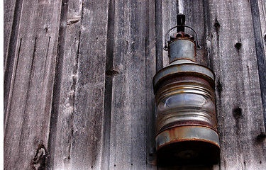 Image showing Old weathered lantern