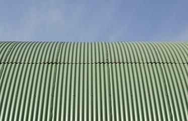 Image showing Corrugated iron roof