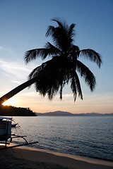 Image showing Exotic sunset