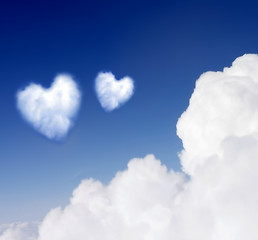 Image showing Heartshaped cloud