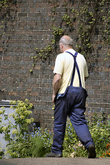 Image showing railway maintenance worker