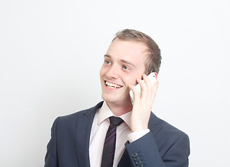 Image showing Speaking on phone