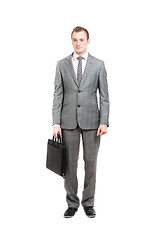 Image showing Business man with briefcase