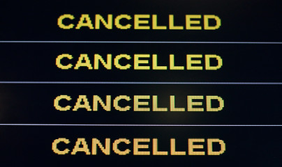 Image showing Cancelled