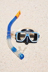 Image showing Snorkel and mask