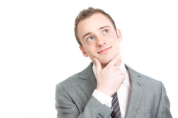 Image showing Business man contemplating