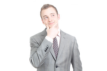 Image showing Business man contemplating