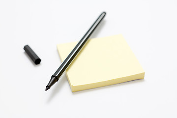 Image showing Notepad and pen