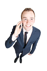 Image showing Business man talking in cell phone