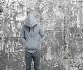 Image showing Dodgy guy with hoodie