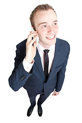 Image showing Business man talking in cell phone