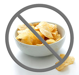 Image showing Chips in a bowl