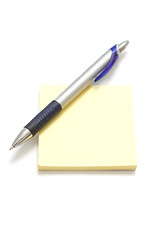 Image showing Notepad and pen