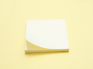 Image showing Yellow notepad