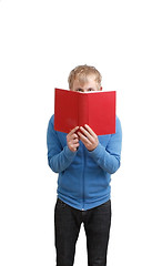 Image showing Student reading book