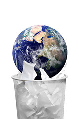 Image showing Throwing Earth out