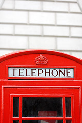 Image showing British telephone box